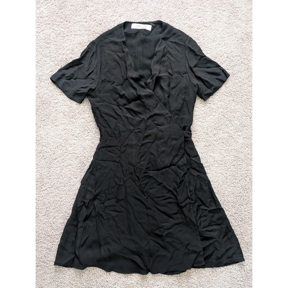 Diane Von Furstenberg DVF Wrap Dress Size 6 New Julian Style Black Viscose